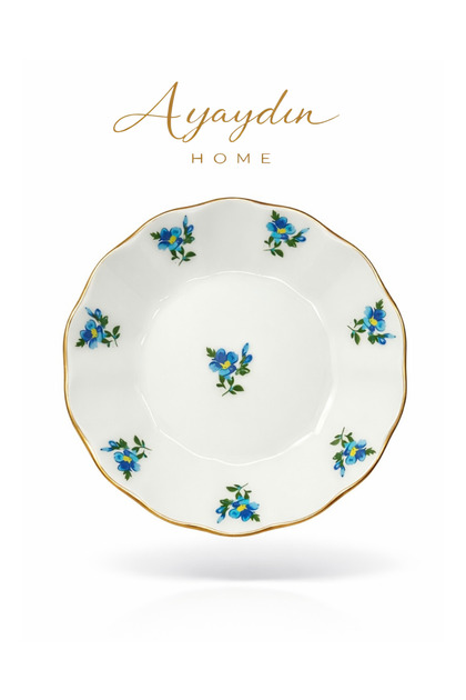 Blue Gülriz Tea Plate Set of 12 – Ayaydin Home