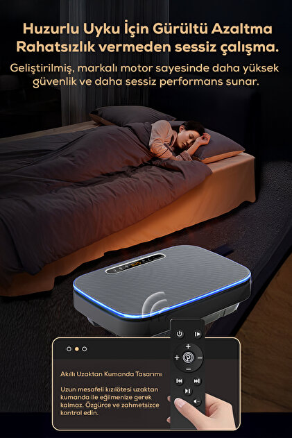 DEMPOWER 3D Titreşimli Bluetooth Hoparlörlü Kumandalı LCD Ekranlı