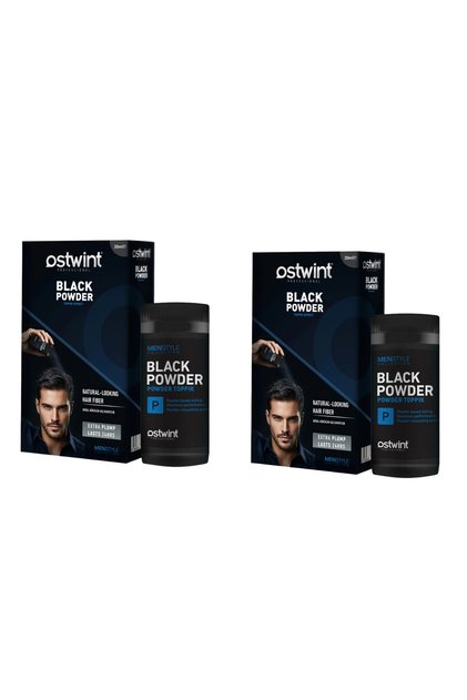 Pachet de 2x Ceară pudră neagră - Pentru păr negru și subțire 20g