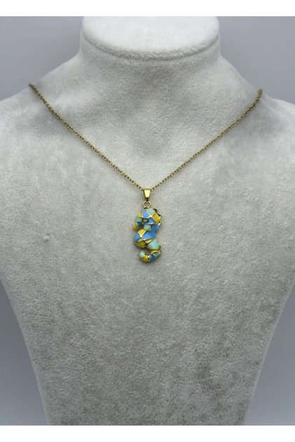 Steel gold seahorse - 25-ctr379
