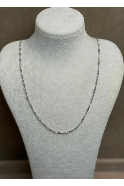 Steel silver chain necklace - 25znc18
