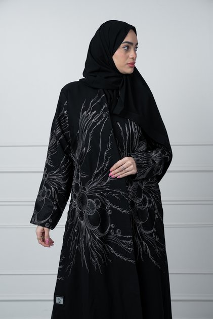 عباية نسائية من لافينيا, قماش انترنت بليزر مبطن ساتان