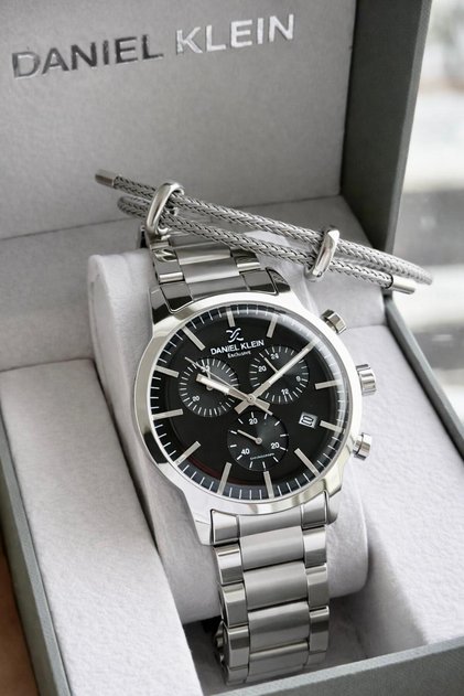 Italian Design Steel Cord Men's Wristwatch with Bracelet Gift and 2 Year Warranty Y14238.2