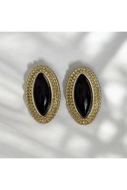 VIP Oval Vintage Çerçeve Küpe