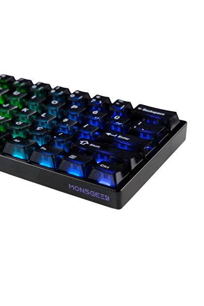 AKKO MONSGEEK FUN60 MAX Black HE Glare Manyetik 8K Hz ARGB