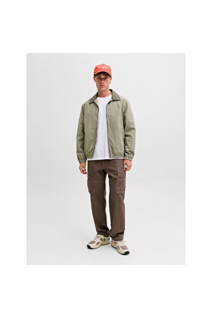 Jack & Jones Baxter Contrast Collar Erkek Yeşil Ceket (12289181