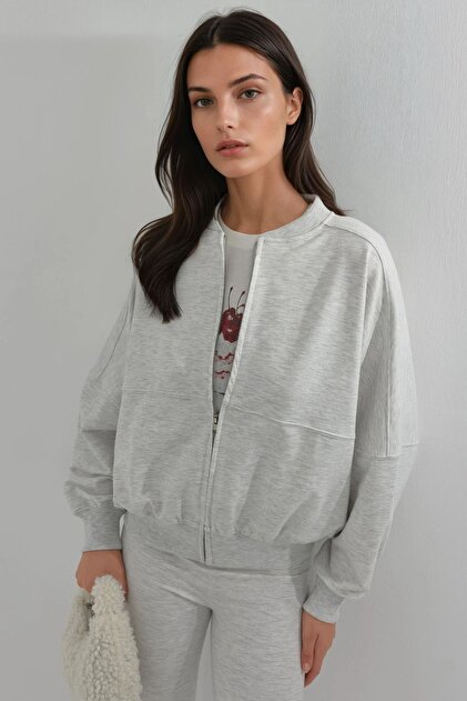 Busem Relaxed Fit Zippered Jacket
