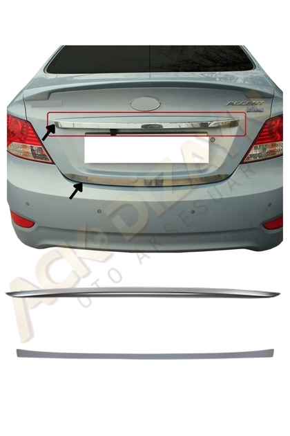 HYUNDAİ ACCENT BLUE 2'Lİ ARKA KROM SETİ (BAGAJ ÇITASI+BAGAJ ALT ÇITASI) A+
