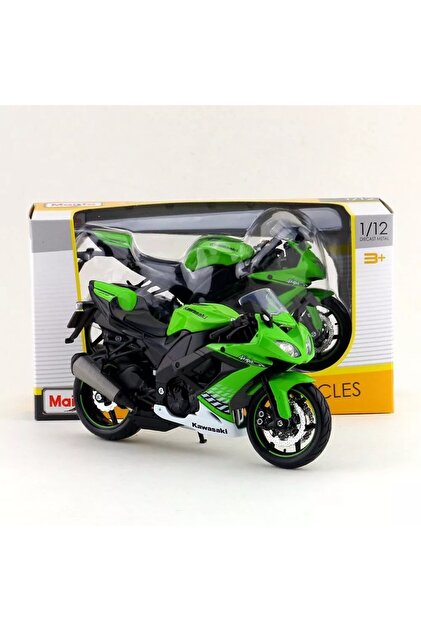 HOT WHEELS KAWASAKİ ZX10 RR 1:12 ÖLÇEK MAİSTO LİSANSLI(18CM