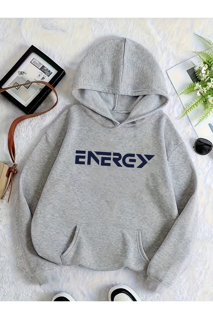 Unisex Mix Printed Hooded Sweatshirt with Kangaroo Pocket, Comfortable Fit, Oversize Cut
