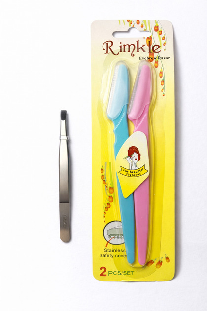 Set Aparat Ras Sprâncene Rimkle – 2 buc + Pensetă Profesională
