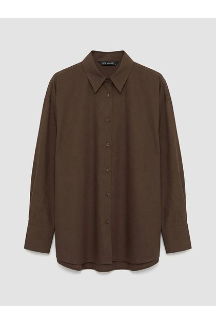 Brown Women's Shirt Tunic