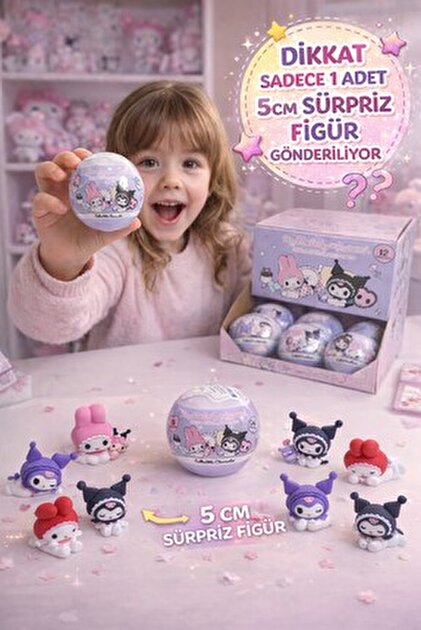 Genel Markalar Çocuk Kuromi My Melody Cinnamorall Figürlü Dijital