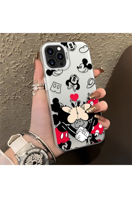 iPhone 16 Pro Max Compatible, Cute Mickey Pattern, Shock Protective Phone Case