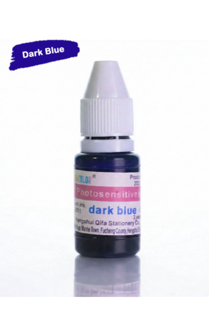 Liquid ink cartridge for laser and flash stamps | Dark blue color
