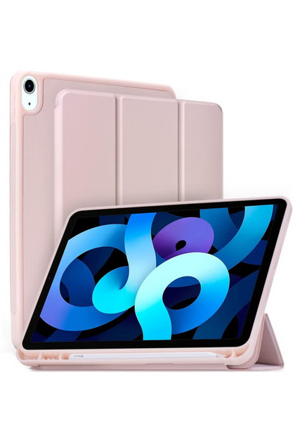 Protective Case for Apple iPad 10.9 Inch (2019–2021) with Pencil Holder, Auto Wake/Sleep