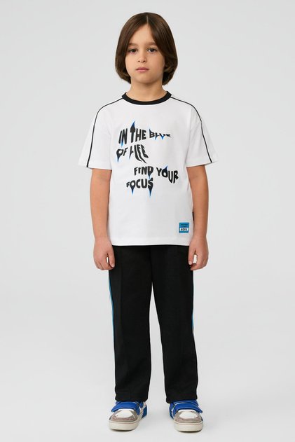 BG Store Boys' White T-shirt
