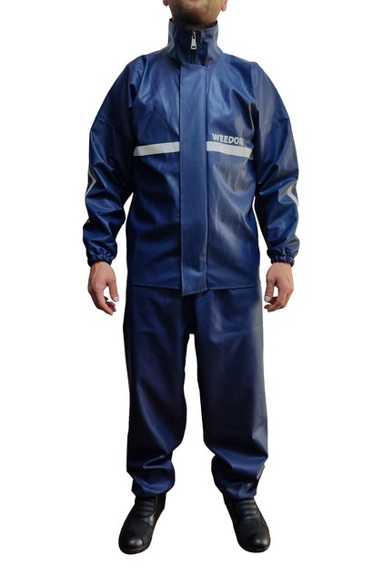 Raincoat Seamless Suit Dark Blue Motorcyclist Rainwear