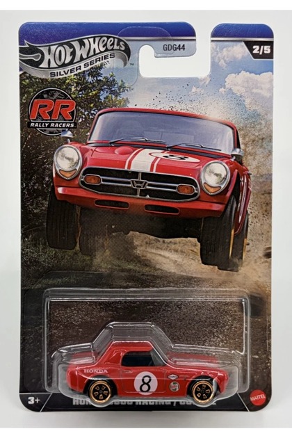 HOT WHEELS Silver Series Rally Racers Honda S800 Racing Course