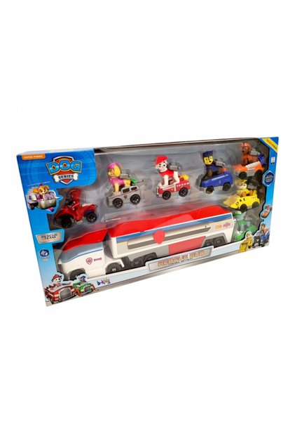Set mare cu camion, mașini și figurine