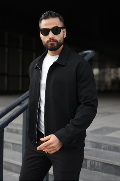 ERKEK CEKET ÇİFT BAŞLIKLI FERMUAR İNCE ASTAR REGULAR KALIP