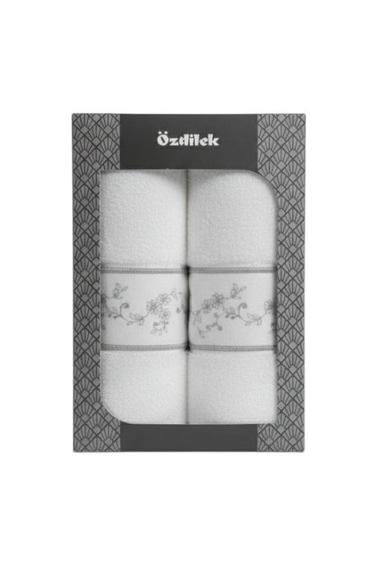 Embroidered 2-Piece Boxed Towel 50X90Cm