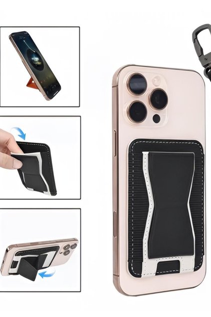 Magesafe Id Credit Card Earphone Holder Protective Wallet Case That Sticks Behind Cell Phones