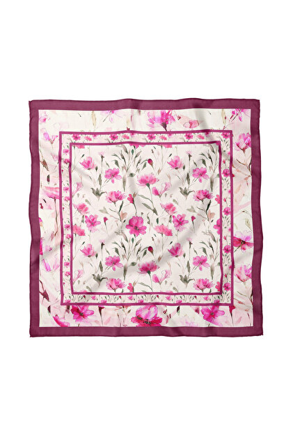 Floral Patterned Scarf / Bandana 70X70Cm