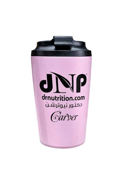 Carver Stainless Mug, Pink, 12 OZ, Spill-reducing Lid for Convenience