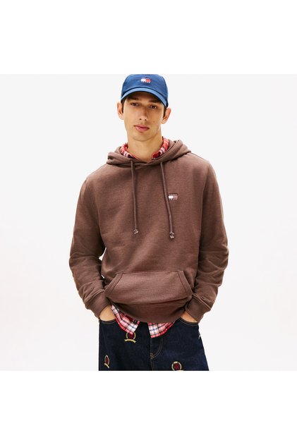 Jeans Regular Badge Erkek Kahverengi Sweatshirt