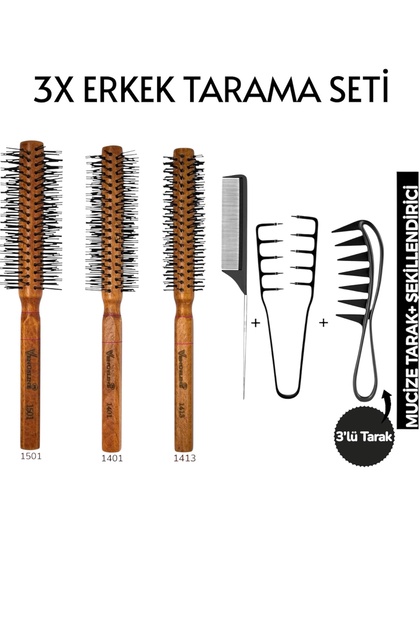VENÜS LİNE VL Professional 3'lü Erkek Tarama Serisi Seti+3x Wax