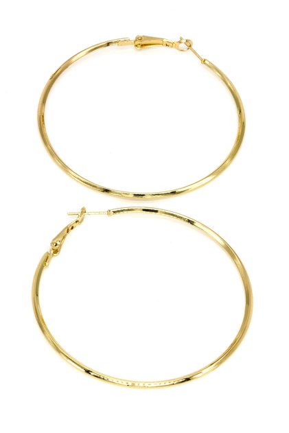 Flat Model Hoop Earrings 6cm Diameter