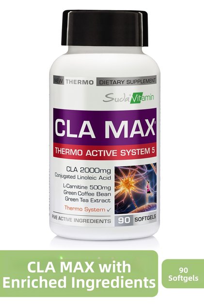 Cla Max L-Carnitine, Green Tea, Green Coffee, Caffeine-Containing Supplement 90 Capsules