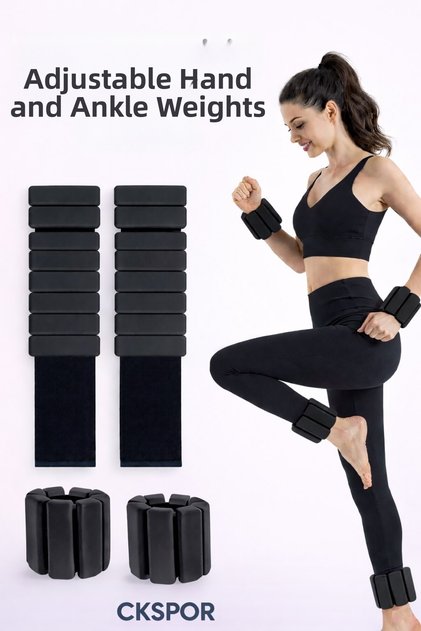 New Generation Adjustable Hand and Ankle Weight | 2 Pieces of 500 Gr Adjustable Weight Equipment