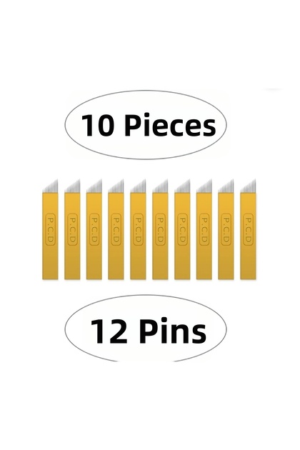 Tcy Microblading P.C.D / 12 Pin / 10 Pcs Permanent Makeup and Tattoo Needle