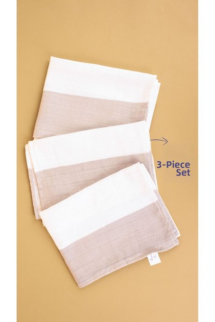 Mindy Kitchen 100% Muslin Drying and Multi-Purpose Cloth (Set of 3)