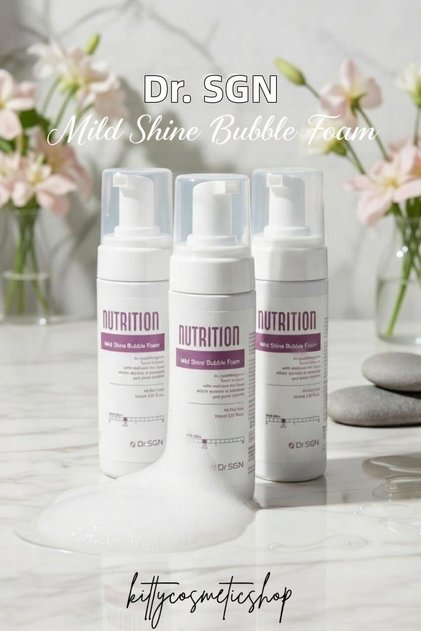 Dr.Sgn Mild Shine Bubble Foam 150ml (Gentle Cleansing and Brightening Foam Facial Cleanser)