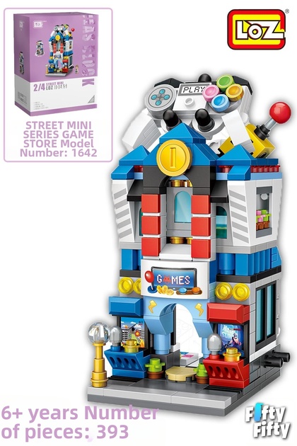 Loz Street Mini Series Play Shop -Lz1642 (393 Pieces) Toy Building Set
