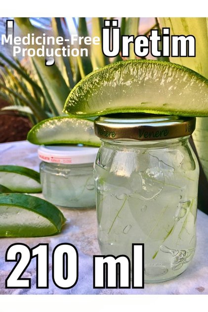210 Ml Pure Aloe Vera Gel - Anti Aging, Gift and Aloe Vera Leaf Juice