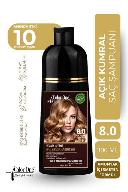 COLOR ONE AÇIK KUMRAL SAÇ ŞAMPUANI 300 ML