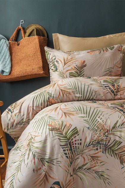 Tresor 210 Tc (83 Tel) Digital Cotton Satin Double Duvet Cover Set