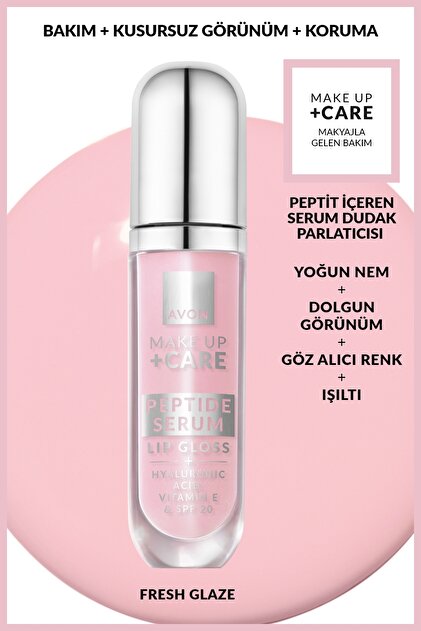 Make up + Care Serum Gloss Lip Gloss Containing Peptides - Fresh Glaze