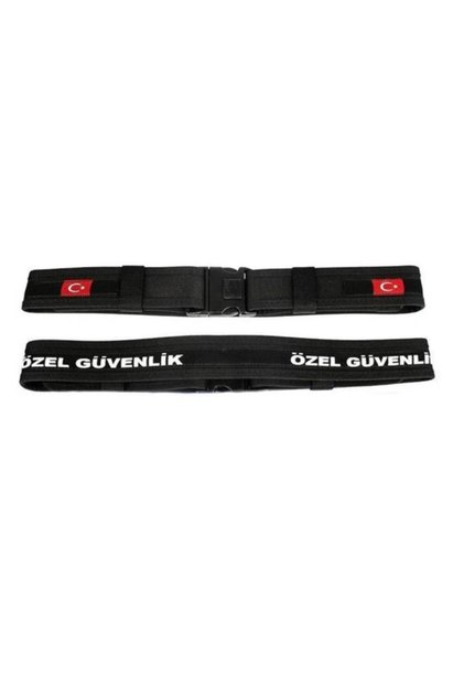 Askeri Malzeme Özel Güvenlik Palaska Bayraklı siyah Tek Ebat