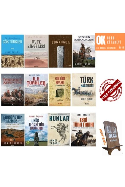Türklerin Kadim Tarihi / Ilk Türkler - Türk Bilgeleri - Eski Türk Tarihi/ Ahmet Taşağıl-12 Kitap set