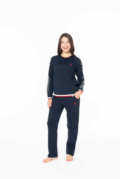 Women's Cotton Licensed Pajama Set 20116-Dark Blue-4Xl