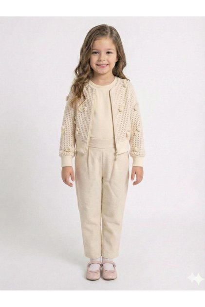 Girl's 3-Piece Top and Bottom Set 4-7 Years Old 52127