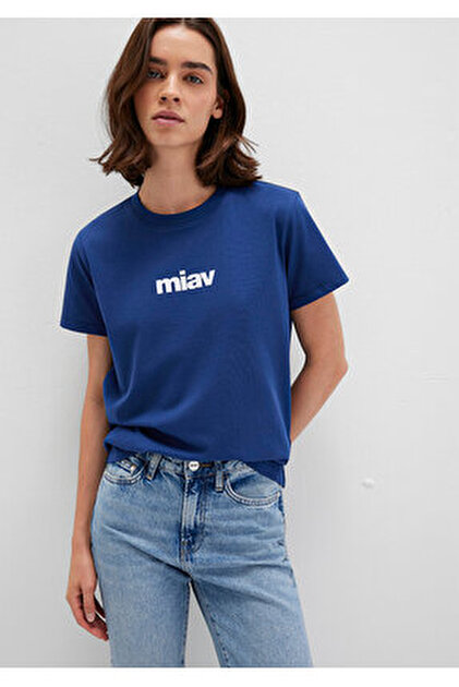 Mavi Baskılı Lacivert Tişört Regular Fit / Normal Kesim 1612242