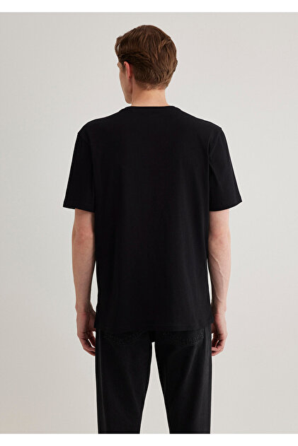 黒服ページ Mavi Since 1991 Baskılı Siyah Tişört Regular Fit / Normal Kesim