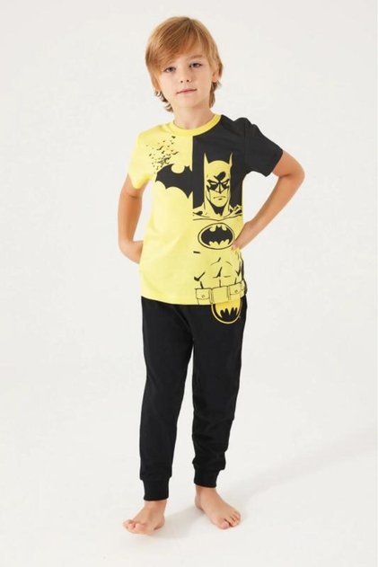 Batman Boys' Short Sleeve Two-Piece Set