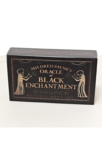 Black Enchantment 52 Pcs Mildred Payne's Oracle Card Of Black Enchantment Black Line Imagery Woodblo